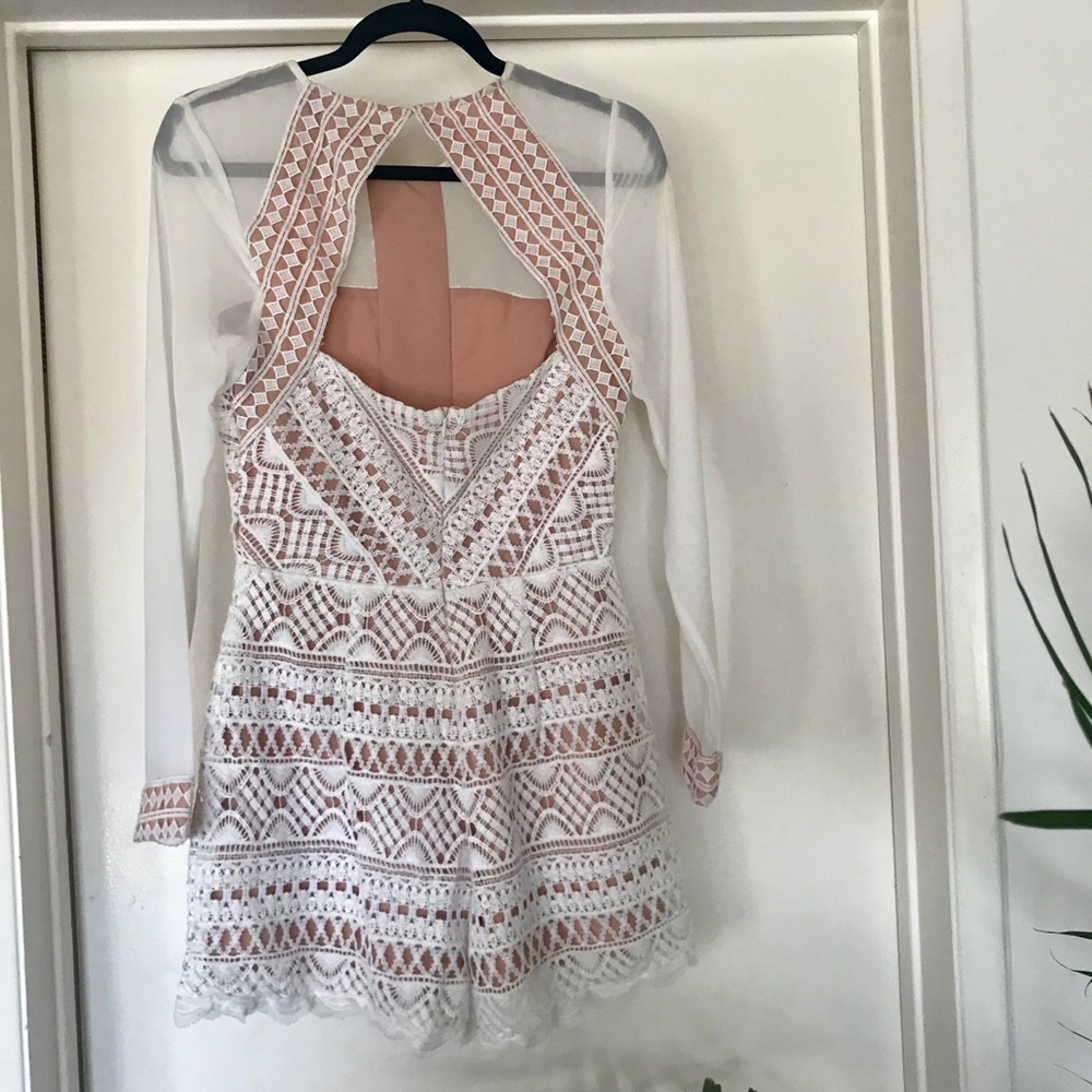 White Lace Romper